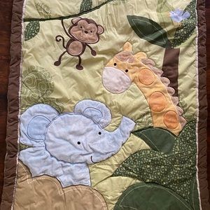 Nojo Jungle Baby Crib set.